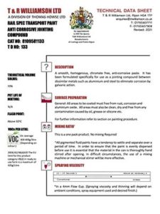 Spec 81 Anti-Corrosive Jointing Compound CAT NO: 8109581133 . T D NO: 133
