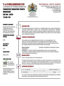 TRANSPEED TRANSPORT PAINTS MONOCOAT