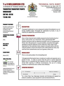 TRANSPEED TRANSPORT PAINTS UNDERCOAT