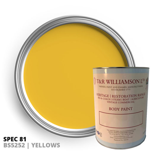 Spec 81 BS 5252 Colours Yellows