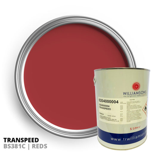 Transpeed Poly BS381C Red Paint