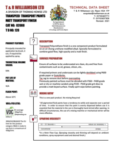 128 Matt Transport Finish