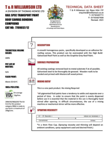 Spec 70 Roof Canvas Bonding