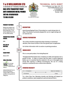 Spec 81 630 Quick Drying Dipping Primer