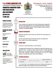 Transpeed Two-Pack Acrylic Non-Isocyanate Paint