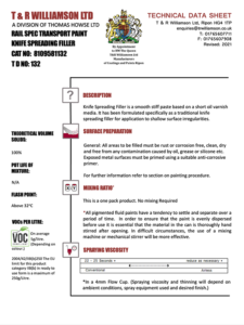 Spec 81 Knife Spreading Filler TD 81 132