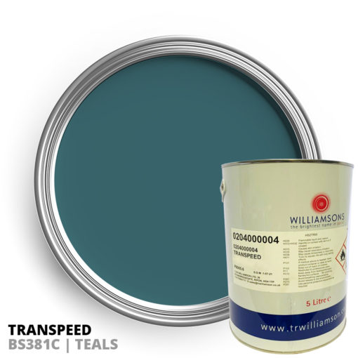 Transpeed Poly BS381C Teal Aerosol Paint